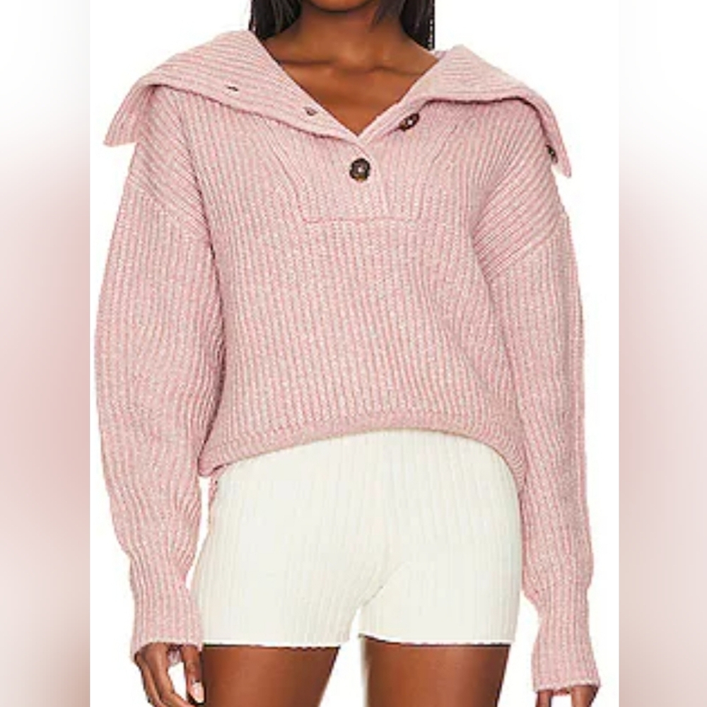 Varley Peverel Button Placket Knit Size Medium